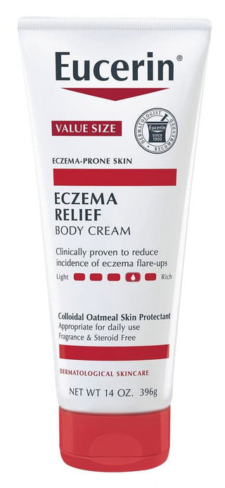 Eucerin Eczema Relief Body Cream, Fragrance Free, 14 oz Tube - By Baano