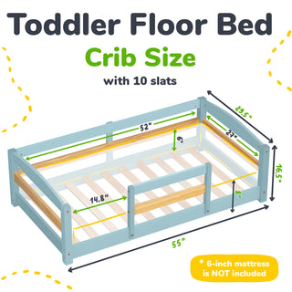 Floor Bed - Crib Size - By Baano