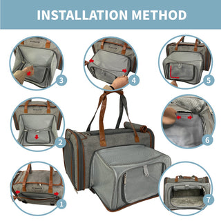 Mr. Peanut's Gold Series Standard Size Airline Compliant Double Expandable Pet Carrier Mr. Peanut's Pet Carriers