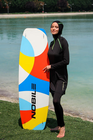 Lycra Black Burkini Modest Swimwear M2234 - By Baano