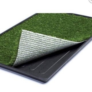 Mr. Peanut's Potty Place - Artificial Grass Puppy Pad for Dogs and Small Pets – Portable Training Pad with Tray - By Baano