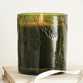 Thymes Frasier Fir Molded Glass Candle