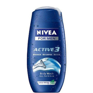 Nivea Men Body Wash Active 3 8.4 Oz