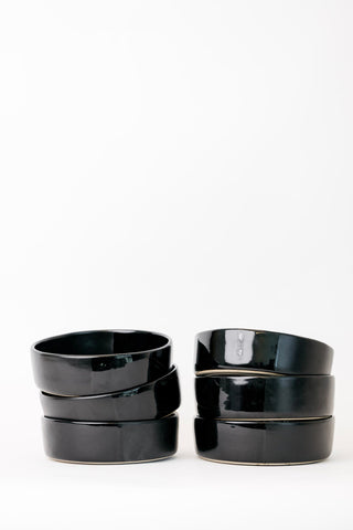 Sable Bowl - Matte Black/Glossy Black - Set of 6
