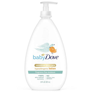 Baby Dove Sensitive Moisture Fragrance Free Lotion 4-20 Fl. Oz. Pumps