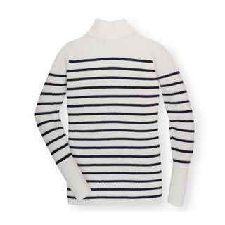 Mock Neck Breton Sweater