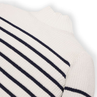 Mock Neck Breton Sweater