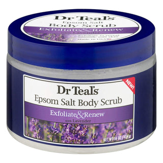 Dr Teal's Exfoliate & Renew Lavender Epsom Salt Body Scrub - 16oz