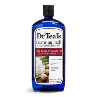 Dr Teal's Foaming Bath, With Pure Epsom Salt, Shea Butter & Almond Oil, 34 Fl Oz