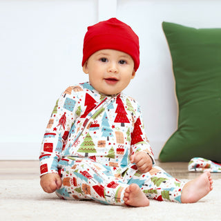 Christmas Merry Baby Bamboo Zipper Romper - Family Matching - By Baano