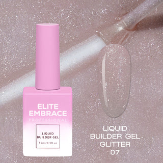 ELITE EMBRACE Professional Liquid Builder Gel Glitter 07 15ml ELBGG0715