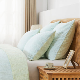 Hand Stitched Reversible Kantha Pillow Sham Pairs