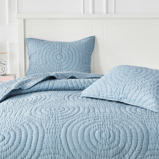 Halo Cotton Voile Hand Stitched Quilt Set