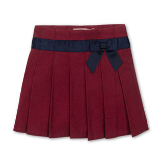 Organic Pleated Skirt with Bow - Glamourous Grace