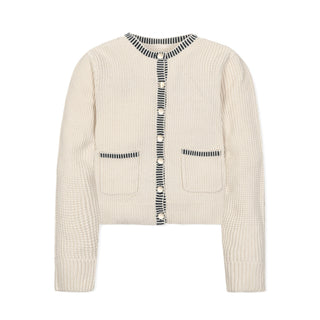 Organic Tweed Sweater Cardigan