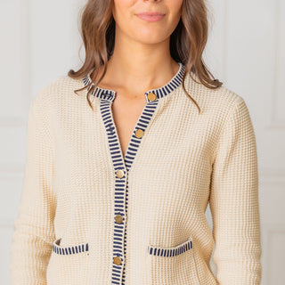 Organic Tweed Sweater Cardigan