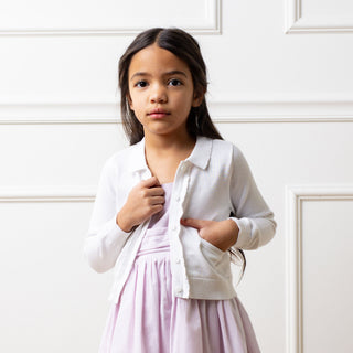 Organic Scallop Edge Cardigan - Glamourous Grace