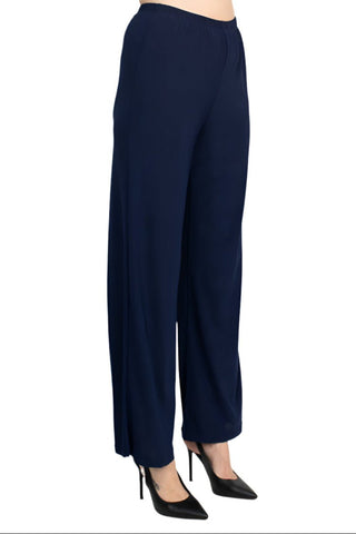 Marina V - Neck Metallic Top Mid Waist Solid Jersey Pant with Matching Metallic Jacket (3 Piece Set) - Glamourous Grace