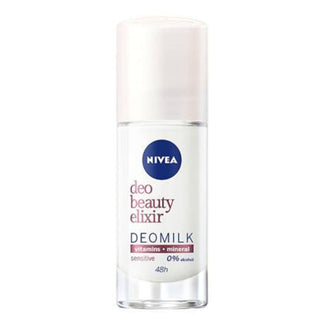 Nivea Deo Beauty Elixir Deomilk Sensitive Ball Antiperspirant Deodorant Roll-on 40 Ml
