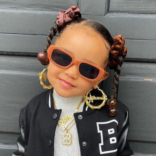 Kid's 2" Bamboo Name Earrings