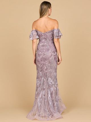 Lara 28884- Off Shoulder Mermaid Lace Gown