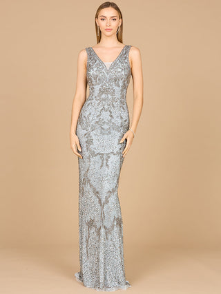 Cowl Back Classy Beaded Dress - By Baano