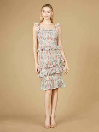 Print Midi Length Dress - OUTLET - By Baano
