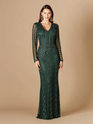 Long Sleeve Beaded Dress - By Baano