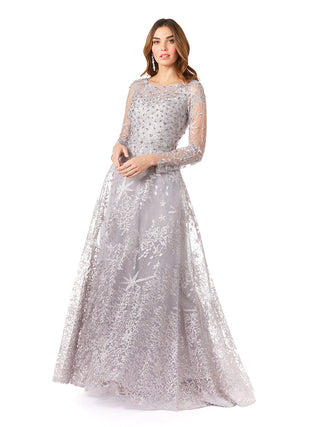 Lara 29759 - Long Sleeves Ballgown Fully Embellished - By Baano