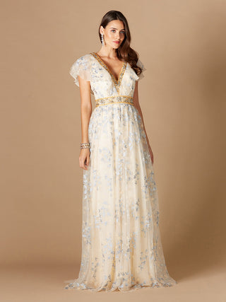 Lara 29966 - Lace, V-Neck Dress - By Baano