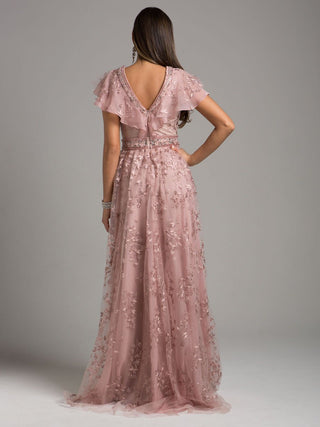 Lara 29966 - Lace, V-Neck Dress - By Baano