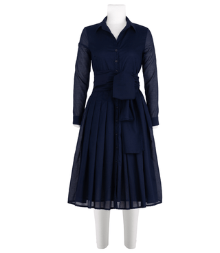 Audrey Dress #4 Indigo Midi Dress - By Baano