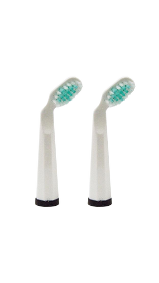 Replacement Toothbrush Head Cleaning White (Pack of 2) - By Baano