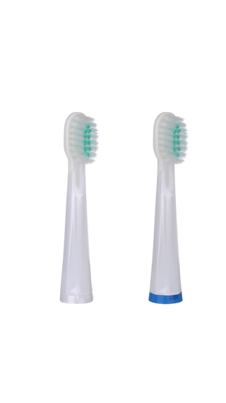 Replacement Toothbrush Heads STRAIGHT - White - By Baano