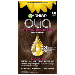 Garnier Olia Oil Powered Permanent Hair Color 6.0 Light Brown