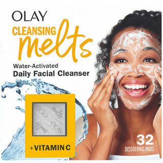 Olay Facial Cleanser, Daily, Water Activated, Cleansing Melts