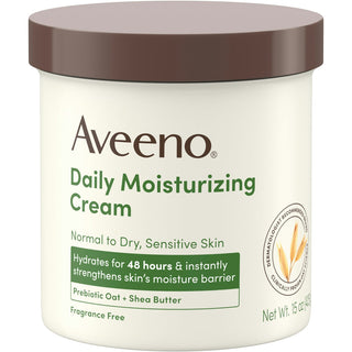 Aveeno Daily Moisturizing Cream - Fragrance Free - 15oz