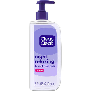 Clean & Clear Night Relaxing Deep Cleaning Face Wash Oil Free 8 Fl Oz