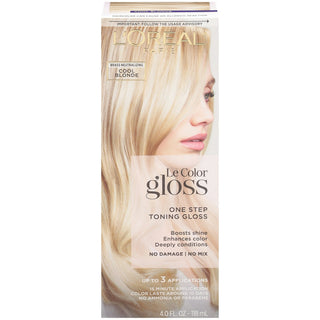 L'Oreal Paris Le Color Gloss Toning Gloss, One Step, Cool Blonde