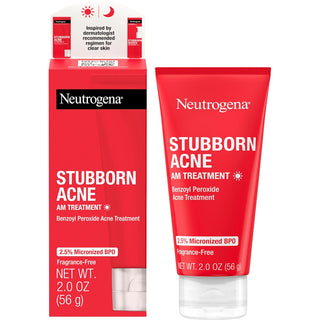 Neutrogena Stubborn Acne AM Treatment With Benzoyl Peroxide, 2 Oz