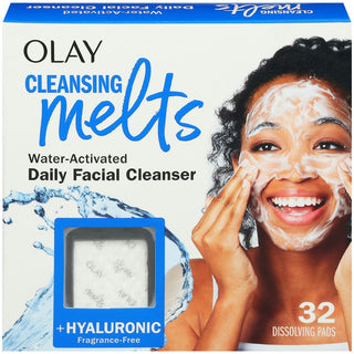 Olay Water-Activated Daily Facial Cleansing Melts With Hyaluronic