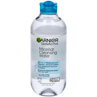 Garnier SkinActive, Micellar Cleansing Water, All-in-1 Makeup Remover Even Waterproof Mascara, All Skin Types, 13.5 Fl Oz (400 Ml)