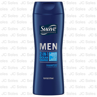 Suave Shampoo + Conditioner, 2 In 1, Men, Ocean Charge 12.6 Oz
