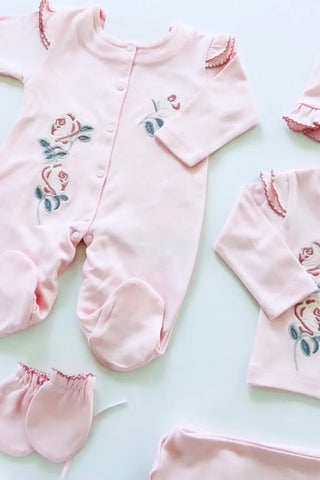 Heather Floral Newborn Coming Home Set (10 Pcs) - By Baano