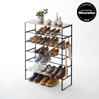 Six-Tier Shoe Rack (34" H) - Steel Yamazaki Home