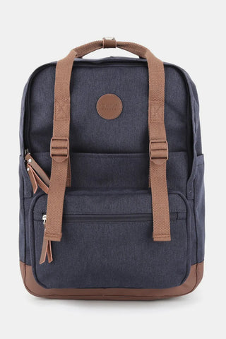Himawari Waterproof Canvas Backpack With Side Pockets