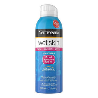 Neutrogena Wet Skin Sunscreen Spray Broad Spectrum SPF 30, 5 Oz