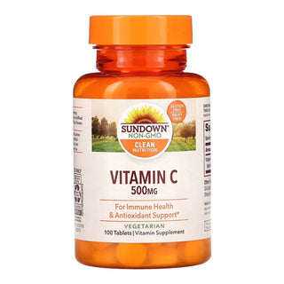 Sundown Naturals Vitamin C 500 Mg Ascorbic Acid Tablets 100