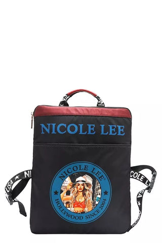 Nicole Lee USA Multi Pocket Travel Backpack Vintage Style