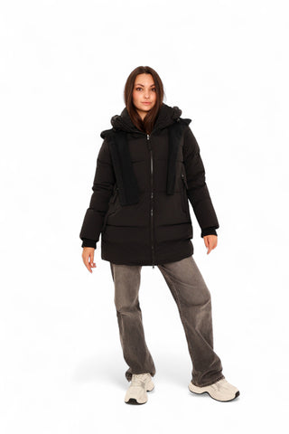 Double-hooded Insulated Bio-Down Coat